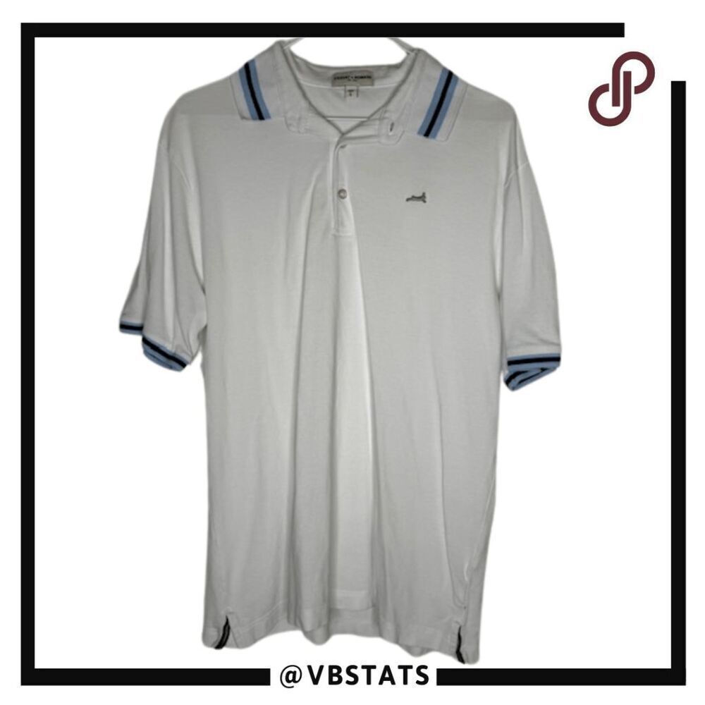 Crosby & Howard Men's Short Sleeve Pullover Polo Shirt White Size Large